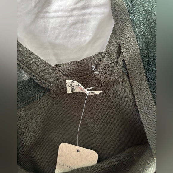 FREE PEOPLE Night After Night Top in Emerald size L NWT - Picture 7 of 9